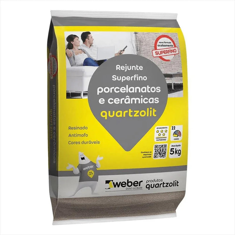 Rejunte Quartzolit Porcelanato Marfim 5Kg