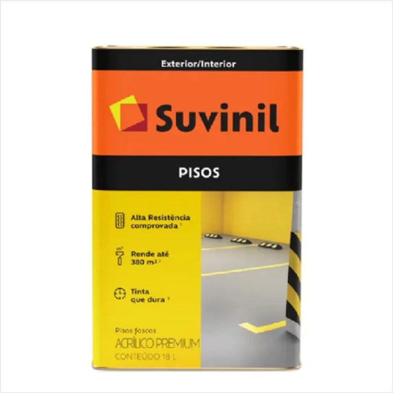 Tinta Acrílica Fosca para Piso 18 Litros Preto Suvinil