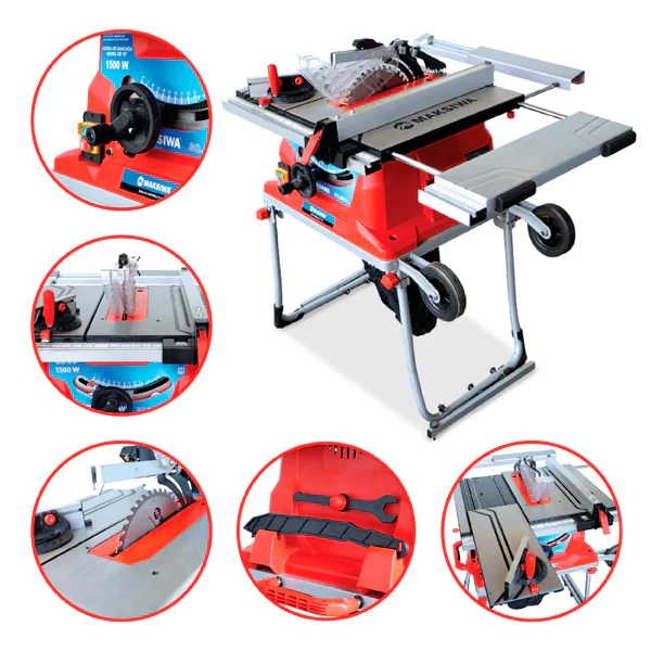 SERRA CIRCULAR DE BANCADA PORTÁTIL COM RODINHAS - Guia Laser – SC.650.I